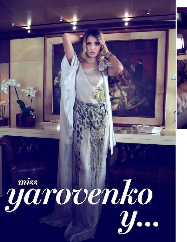 Roberto Cavalli with Natasha Yarovenko on Yo Dona