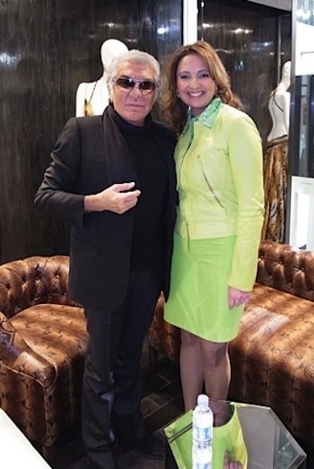 Roberto Cavalli with Hind El Achchabi