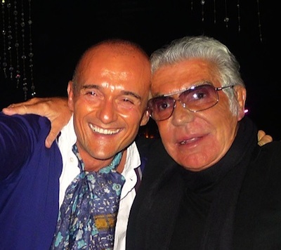 Roberto Cavalli with Alfonso Signorini