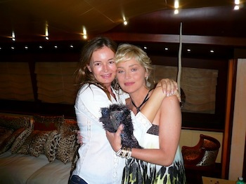 Eva Cavalli with Sharon Stone