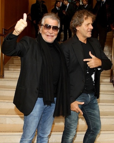 Roberto Cavalli with Renzo Rosso