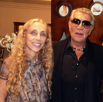 Roberto Cavalli with Franca Sozzani