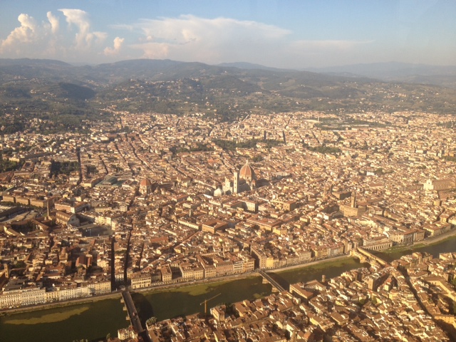 Flying over Florence