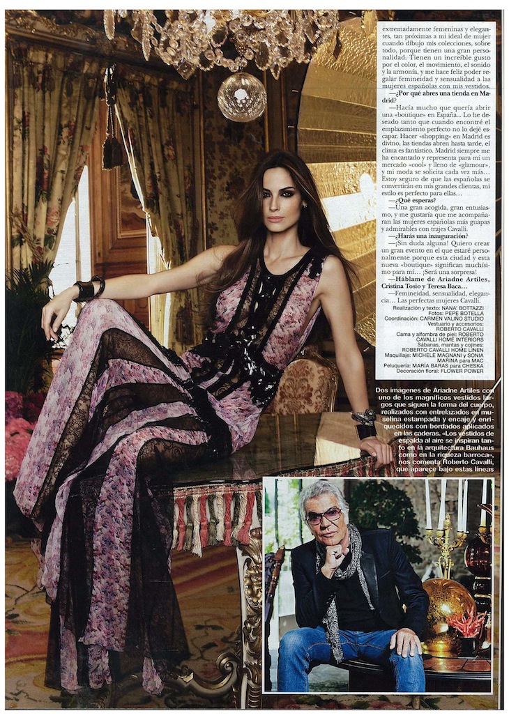 Roberto Cavalli Flagship Store in Madrid, published in Hola Spain July 4th, 2012 issue.