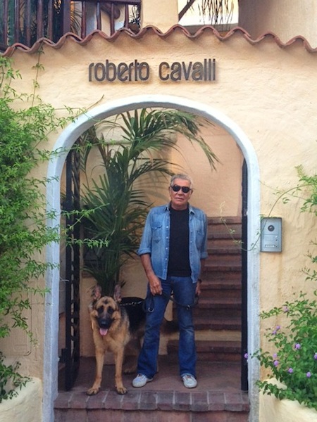 Roberto Cavalli with Lupo