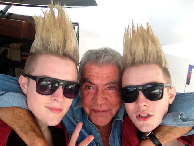 Roberto Cavalli with The Jedward