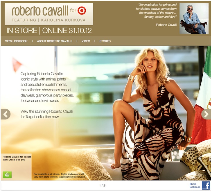 Roberto Cavalli for Target Australia