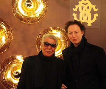 Roberto Cavalli with Luigi Monti