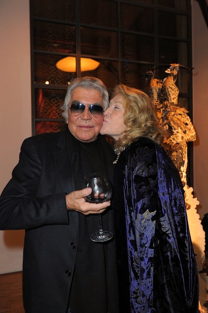 Roberto Cavalli with Marta Marzotto