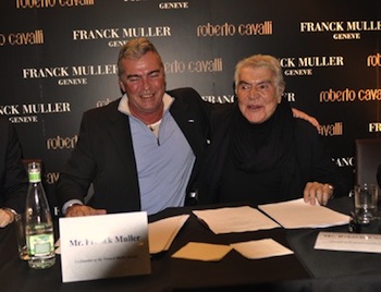 Roberto Cavalli with Franck Muller