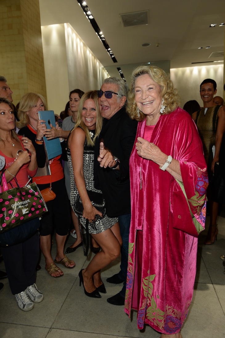 Filippa Lagerback, Roberto Cavalli, Marta Marzotto