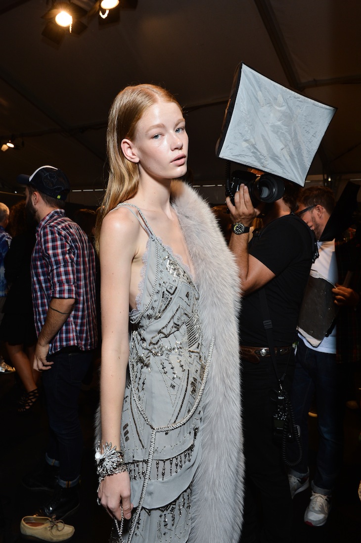 Roberto Cavalli SS 2014 Backstage