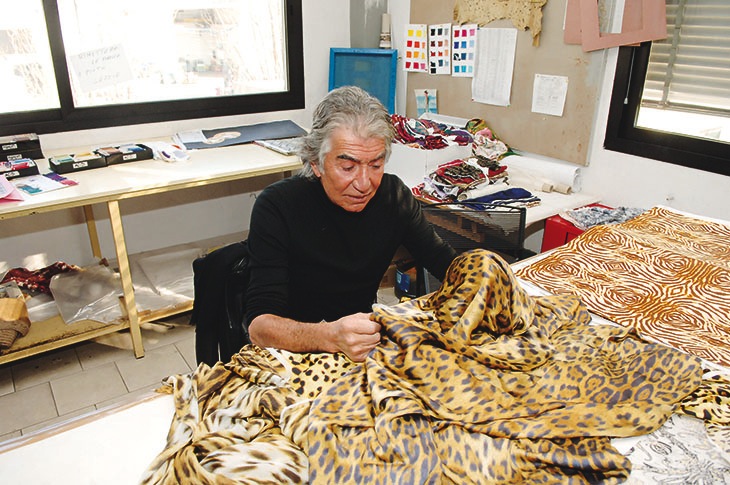 Roberto Cavalli in the Florence headquarter