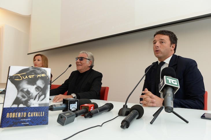 Silvia Grilli,Roberto Cavalli and Matteo Renzi