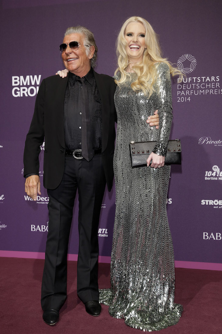 Roberto Cavalli with Mirja du Mont 