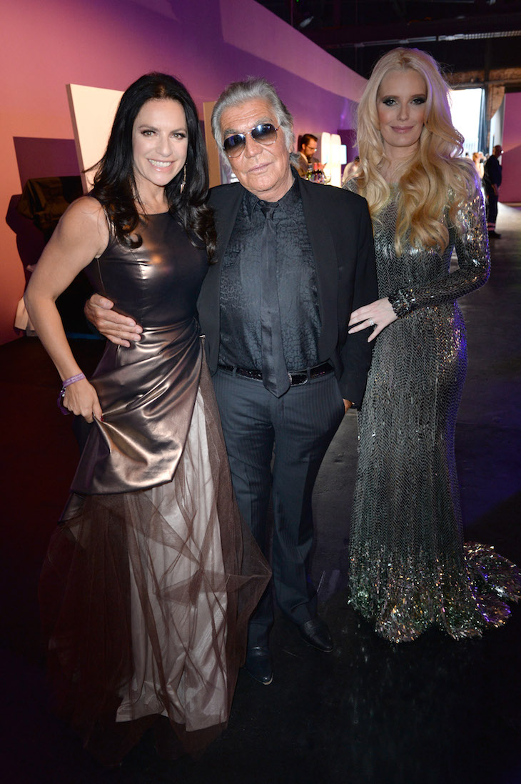 Christine Neubauer, Roberto Cavalli and Mirja du Mont 