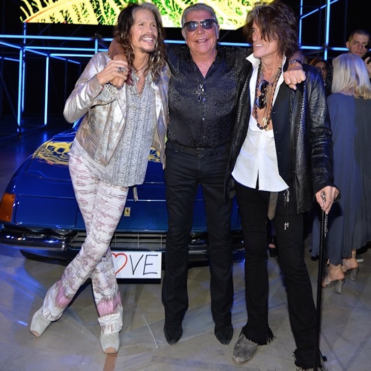 Roberto Cavalli with Steven Tyler and Joe Perry