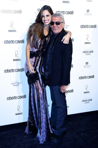 Roberto Cavalli with Ariadne Artiles