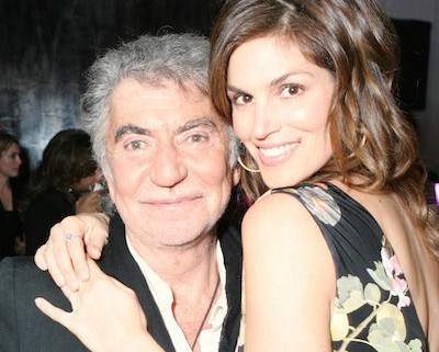 Roberto Cavalli with Cindy Crawford