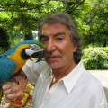 Roberto Cavalli with Parrot